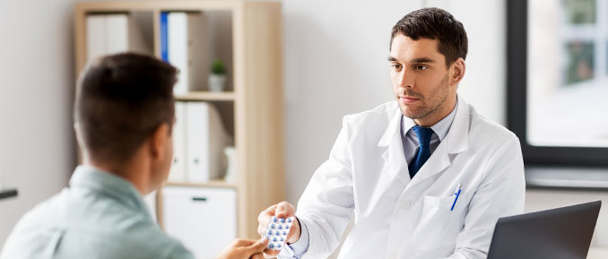 epigenetic-drug-lung-cancer Doctor Handing Drug to Patient Epigenetics